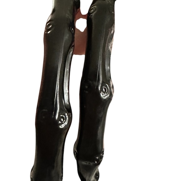 Gigi Olivia Cream/Black Handbag “Gigi’s Boutique” Embroidered NWT - Picture 6 of 17